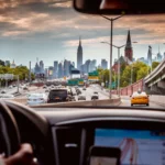 Driver drives on Manhattan streets for the first time.